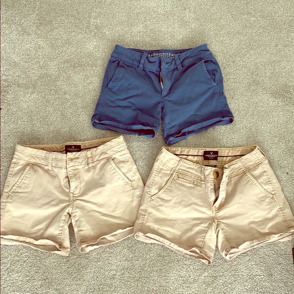 Lot of 3 AE trouser shorts